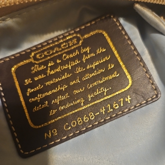 Vintage Y2K Coach 41674 Legacy Stripe Scarf Print  Crossbody 65th Anniversary - Picture 10 of 11